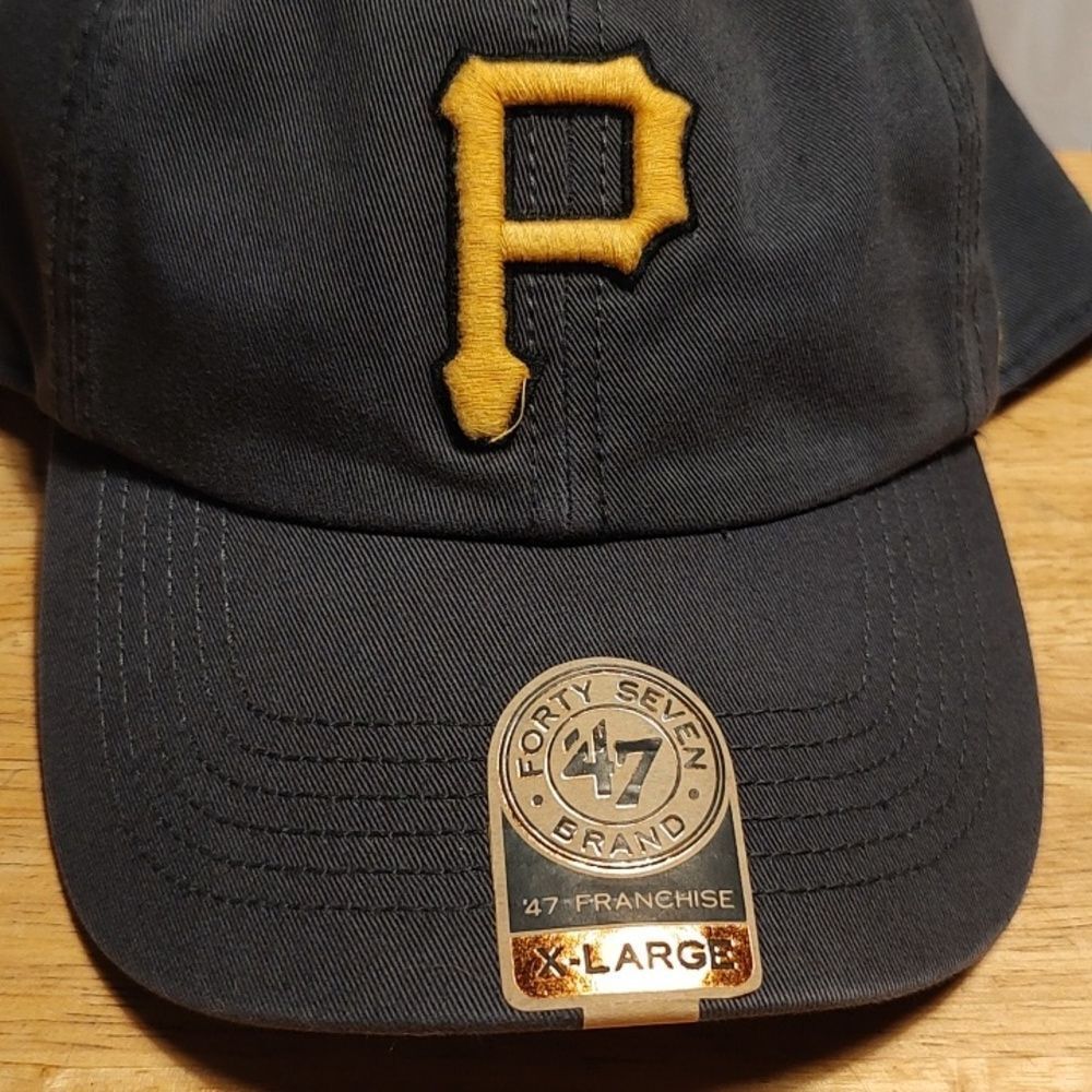 47 Brand Pittsburgh Pirates XL Stretchfit Hat - New - Picture 2 of 8